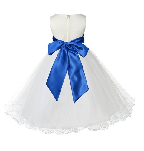 Flower Girl Dress Birthday Wedding Formal Pageant Recital Graduation Bridesmaid - Picture 36 of 40