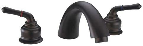 Roman Tub Filler 8"-16" Lever Handle Oil Rubbed Bronze