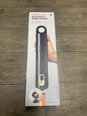Sharper Image Automatic Universal Wine Bottle Opener With Removable Foil Cutter