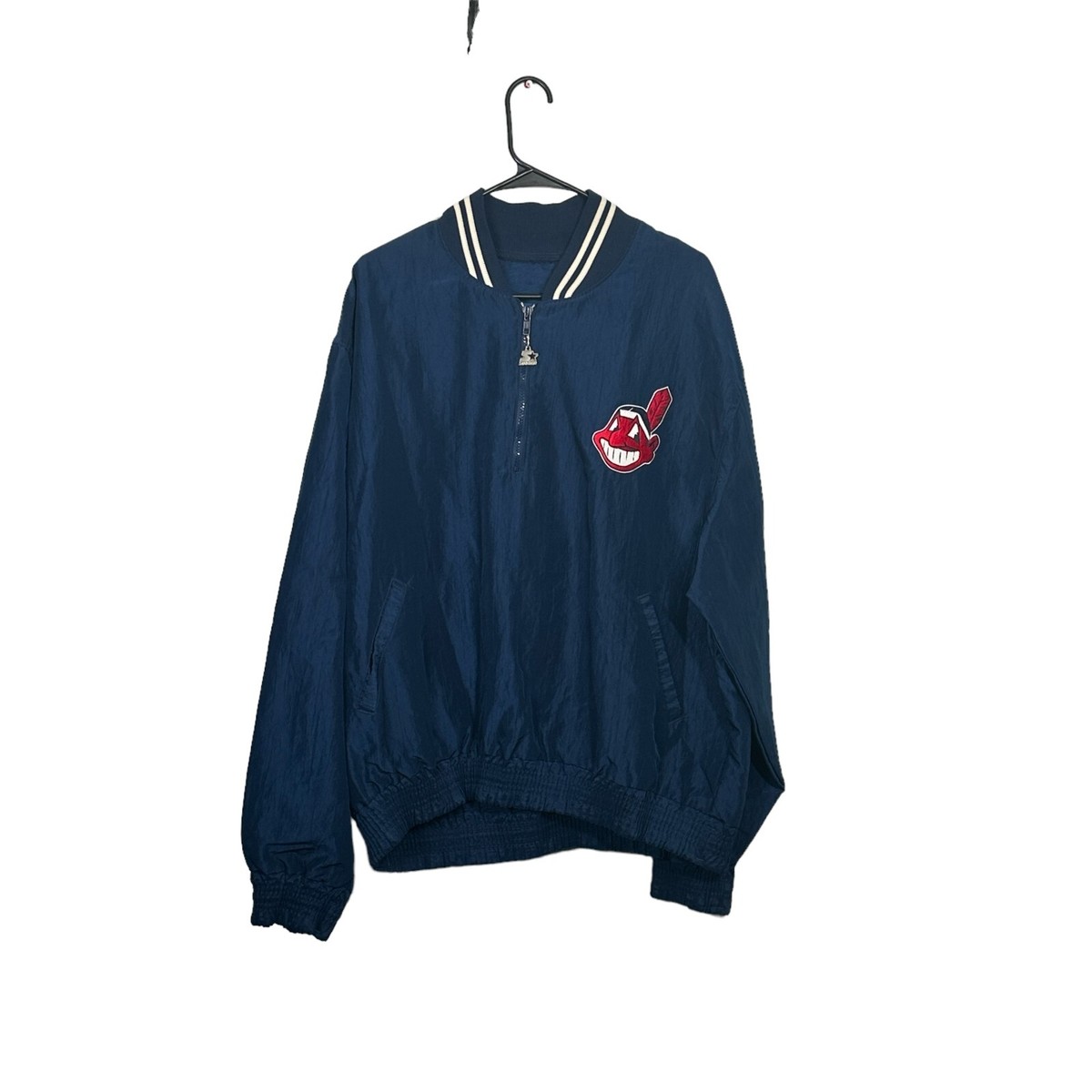 Vintage Cleveland Indians 1990s MLB Starter Pullover Windbreaker