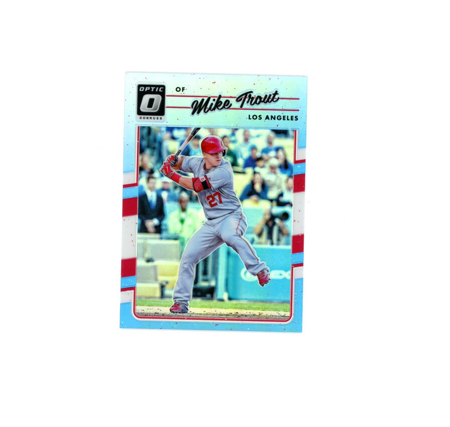 RARE 2017 Optic BLUE PRIZM SP MIKE TROUT /50!▪️Angels MVP Invest