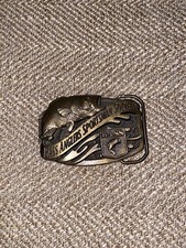 Vintage Bass Anglers Sportsman Society Brass Colored Belt Buckle Made in USA