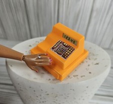 Mattel Barbie Doll Size Cash Register- Orange- Excellent Condition