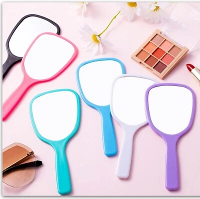 BUDGET BAZAAR Hand Held Mirror Professional Salon Style Handheld Vanity Mirror Makeup Tool New