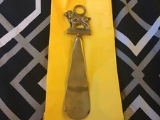 Vintage Bronze Spaniel Shoe Horn