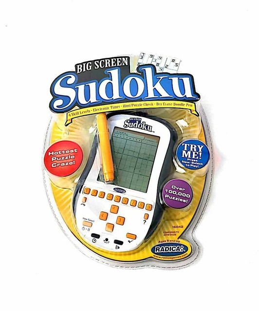 Radica Big Screen Sudoku Electronic Handheld Game 16042 For Sale Online 