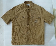 Luhta Finland jolie chemise légère sport été manches courtes col Mao pressions S