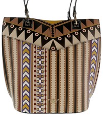 Tosca Blu Multicolor Large Printed Shopper Tall Shopper Tote