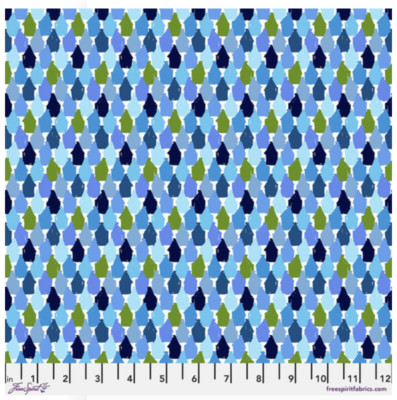 Free Spirit Billy Reue Architecture School The Suburb Winter Blue Fabric By Yard