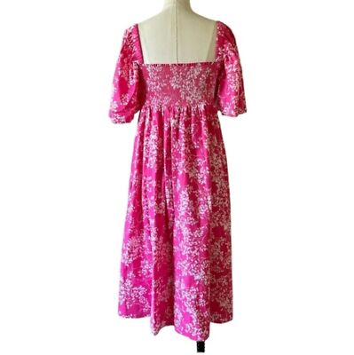 peter som pink dress Pink Puff Sleeve Dress by Peter Som x RTR