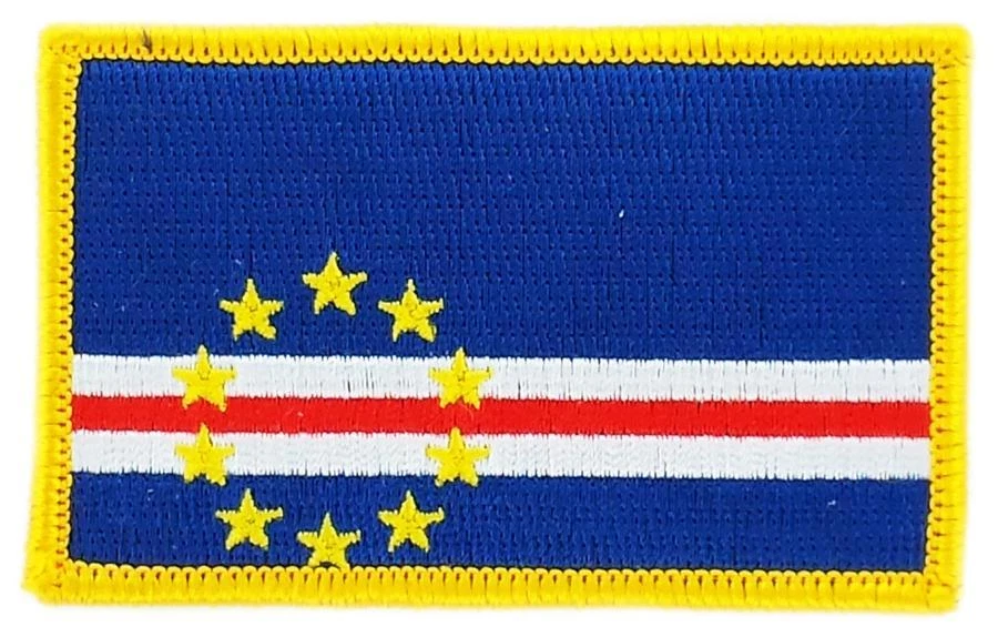 Patch écusson brodé Drapeau CAP VERT VERDIEN Thermocollant