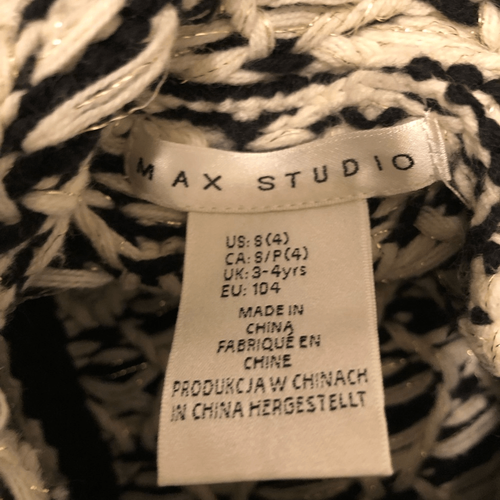 Max Studio girl’s Sz S (4) sweater jacket coat button - Picture 4 of 5