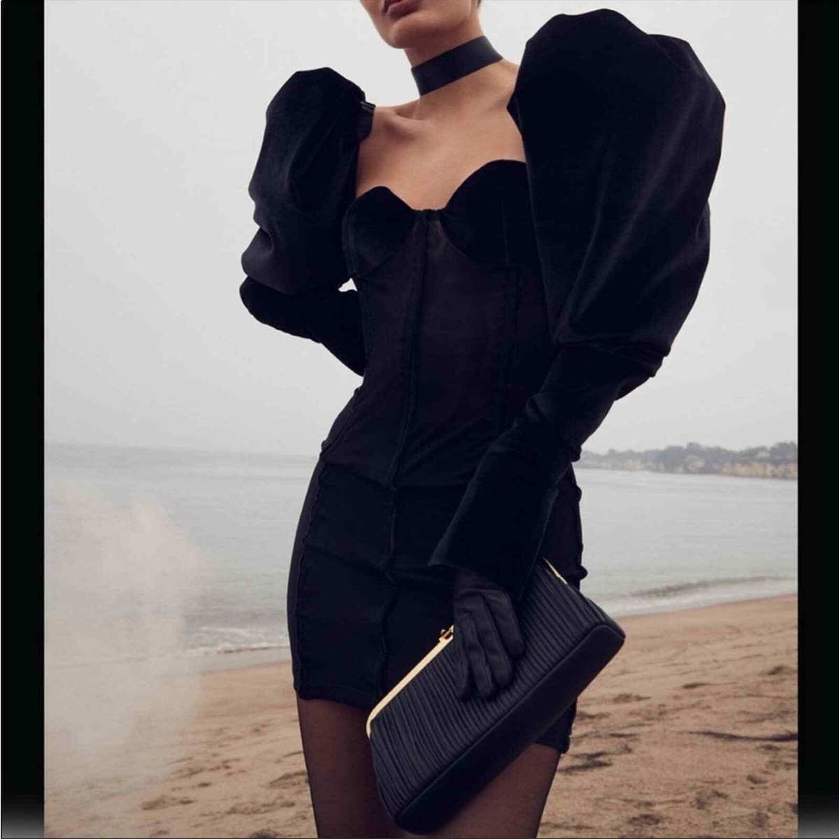 Laquan Smith Off Shoulder Puff Sleeve Mini Dress | eBay Laquan Smith Off Shoulder Puff Sleeve Mini Dress | eBay