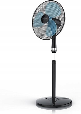 NA16 Brandson 301480 Standventilator 42cm Ventilator höhenverstellbar bis 122cm