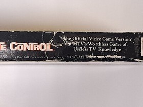 MTV Remote Control NES Game Cartridge, manual, Original Box