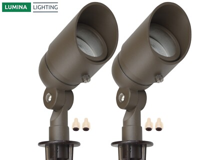 5W Outdoor Spotlights (2-Pack) 12V Low Voltage Spotlights - Landscape Spotlights