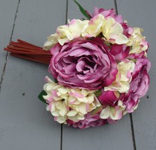 Artificial Peony and Hydrangea Mixed Flower Bouquets