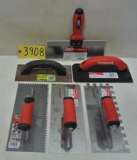 6pcs Goldblatt Trowels,Grout Floats,Taping Knife for Masonry Finishing,TileTool