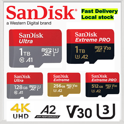 Sandisk Micro SD Card Scheda Di Memoria 64GB 128GB - Foto 11