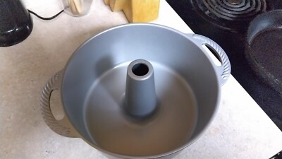 Nordic Ware Angel Food Cake Pan 18 Cup Capacity Graphite Non-Stick Made in USA