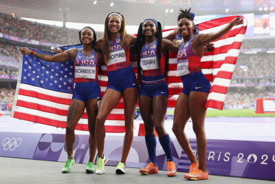 4 x 100m Relay United States Athletics Champs 2024 Summer Games - POSTER 20''x30''