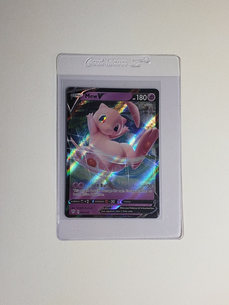 Mew V 069/189 Ultra Rare Darkness Ablaze Pokmon Card NM Mew V 069/189 Ultra Rare Darkness Ablaze Pokmon Card NM
