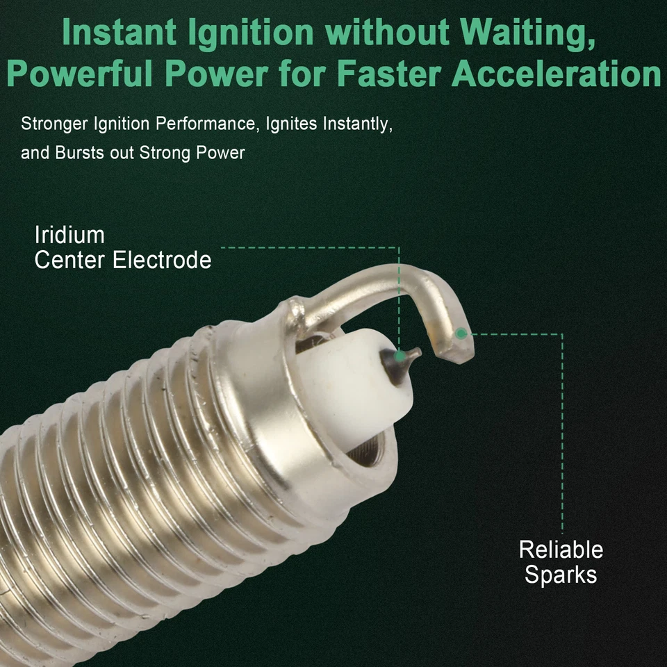 6x Iridium & Platinum Spark Plugs For 2015-2018 BMW X4 3.0L V6 - Image 3 of 4