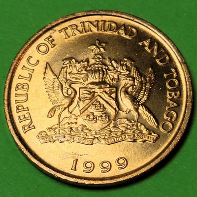 1999 TRINIDAD and TOBAGO - 1 Cent B Uncirculated Coin - Hummingbird 17.7MM KM#29