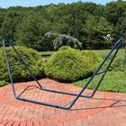 Powder-Coated Steel Universal Hammock Stand - Blue - 124 in by Sunnydaze