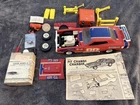 Marx Toys Pit Change Charger Race Car Playset with Accessories and Box
