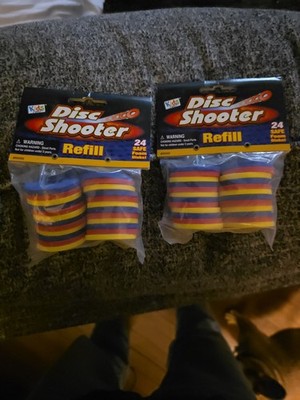 2- 2002 Kids Only Disc Shooter Refill 24 Safe Foam Disc 98560