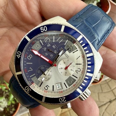 ZODIAC Chronograph Z02108 Quartz V-Sports Split Colored Dial Date Men s Watch