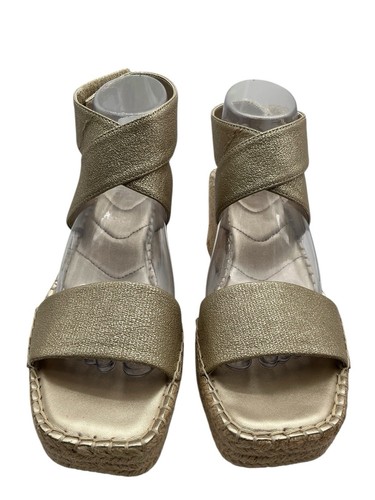 Franco Sarto L-Carezza Gold Espadrilles Size 8.5 Retail $99 - Zdjęcie 1 z 12