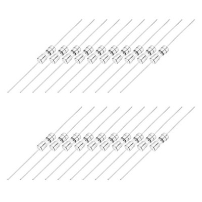 50 Stück Glasröhrensicherungen,  mit Draht 3,6x10mm 6,3A 250V für F6.3A
