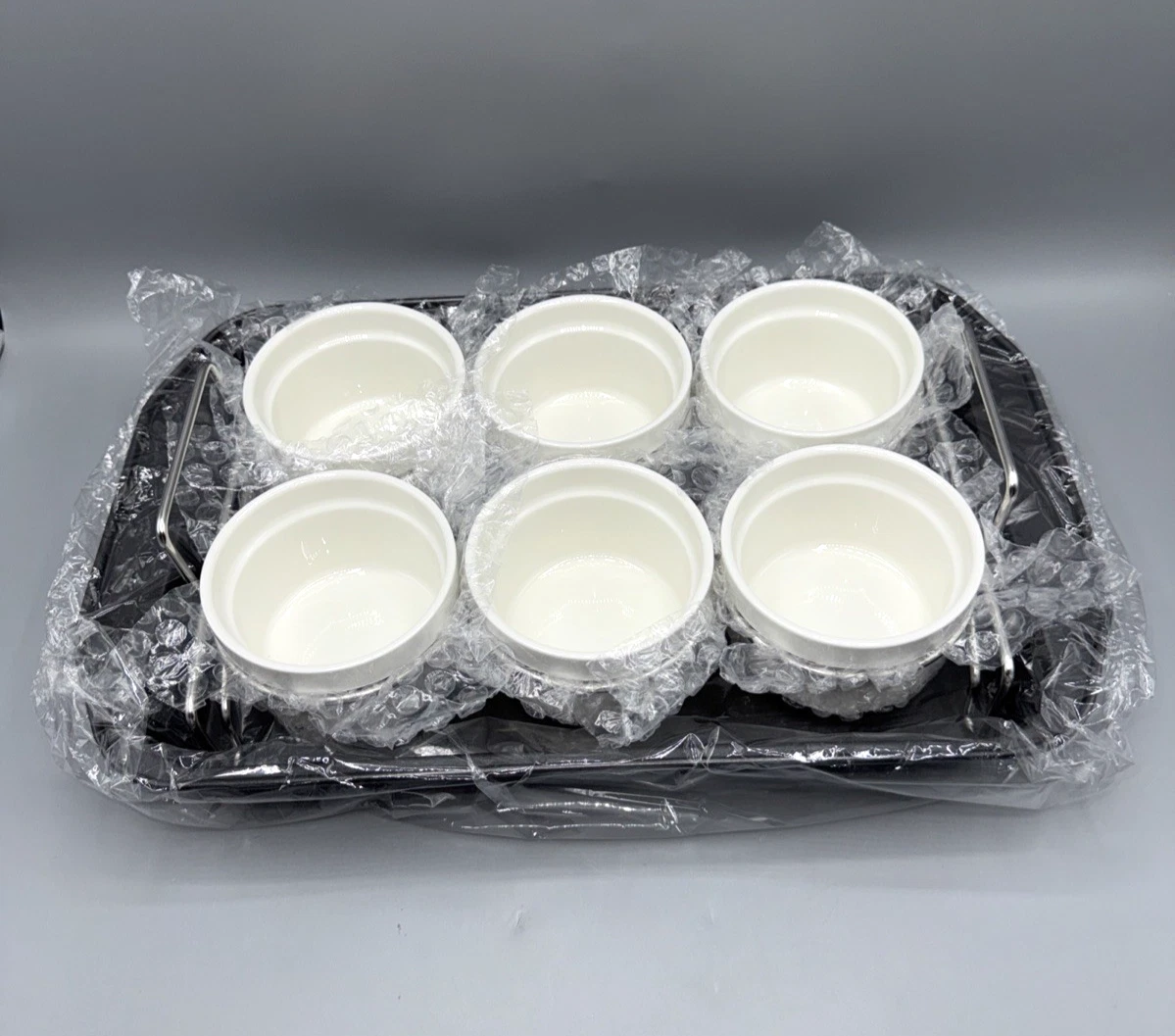 Creme Brulee Making Kit with 6 White Porcelain Ramekins 6oz