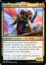 X 1 Captain Vargus Wrath NM Commander Legends 273 MTG Magic The Gathering