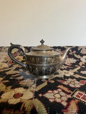 Antica teiera piatto argento James Dixon 