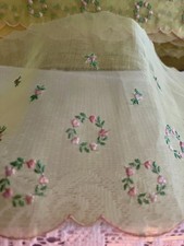 5  Organdy Embroidered Scalloped Edge Lace Tr...