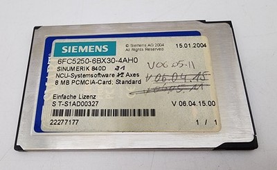 SIEMENS 6FC5250-6BX30-4AH0 840D NCO SYSTEM SOFTWARE 6FC52506BX304AH0 *NDA AVAIL*
