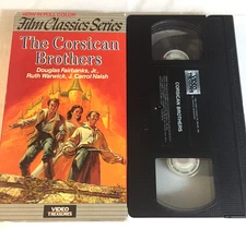 The Corsican Brothers VHS Tape Ships  Same Day With Tracking