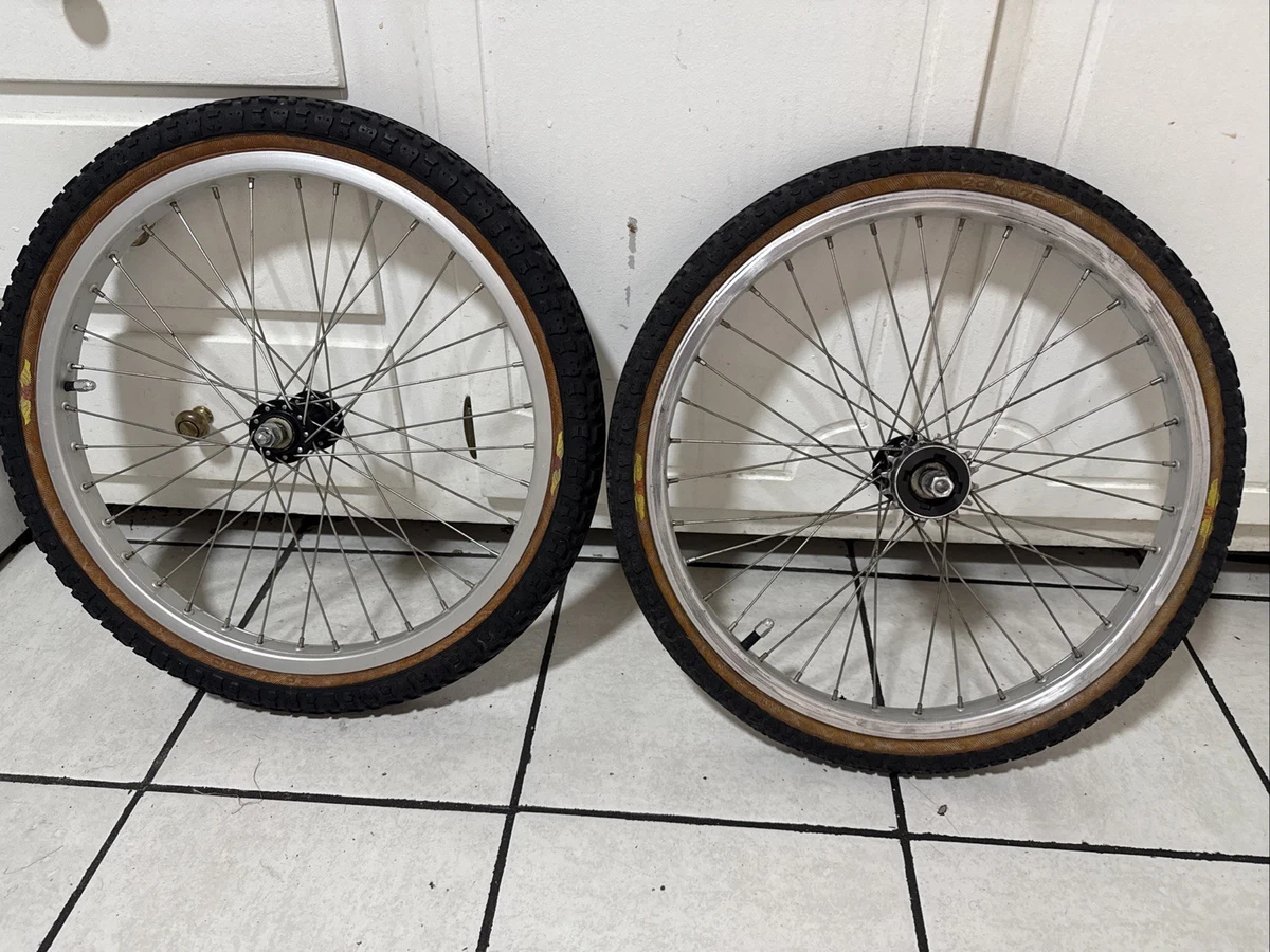 BMX Bike-Old School Black Wheels & Wheelset Vintage Bike Parts for