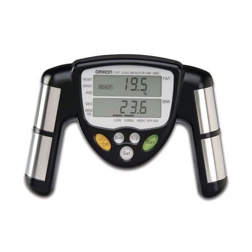 Omron HBF-306C Bioelectric Impedance Analyzer BMI Body Fat Memory Black