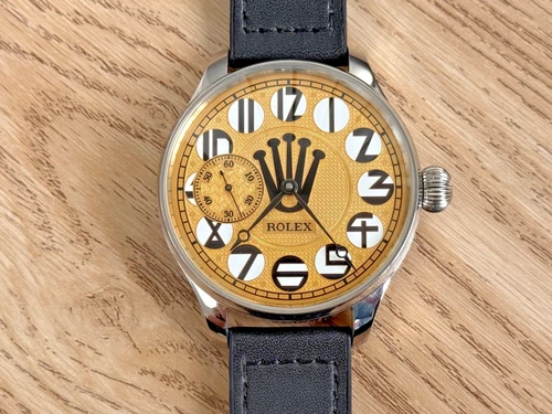 BEAUTIFUL VINTAGE ROLEX LEVER MOVEMENT IN A NEW QUALITY CASE, FULLY SERVICED.