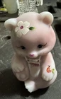 Fenton Hand Painted Glass Matte Burmese Bear Figurine