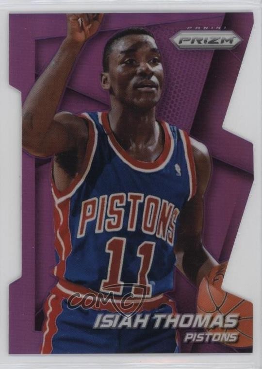 2014-15 Panini Prizm Purple Die-Cut Prizm 115/139 Isiah Thomas #162 HOF