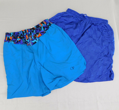 LOT 2 Pair Boy's JCPenney USA Olympic Athletic Shorts & OP Swim Trunks - XL