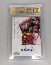 2012-13 Panini Contenders #250 Kyrie Irving Auto BGS 9.5 Auto 10 W/ Subs 