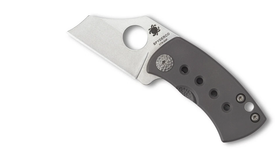 Spyderco Knives McBee Frame Lock Matte Finish Titanium CTS XHP C236TIP - Image 3 of 4