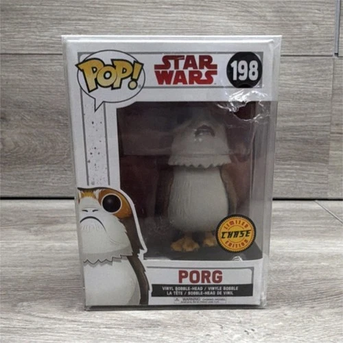 Funko Pop! Vinyl Star Wars Porg Chase Figure Box #198 Sci-Fi The Last Jedi