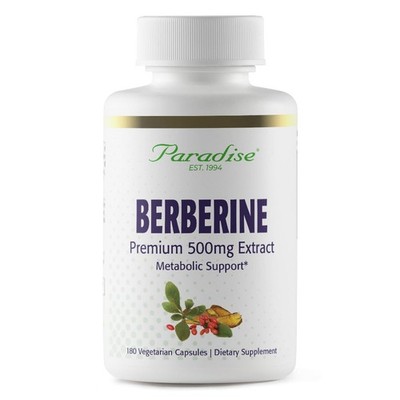 Paradise Herbs Berberine Extract 500 mg Pure & Potent Berberine Supplement Ve...